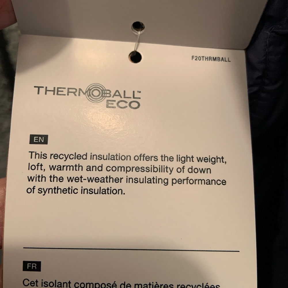 NWT The North Face ThermoBall 2.0 Women's Eco Jacket-Cave Blue-XL - Picture 10 of 16